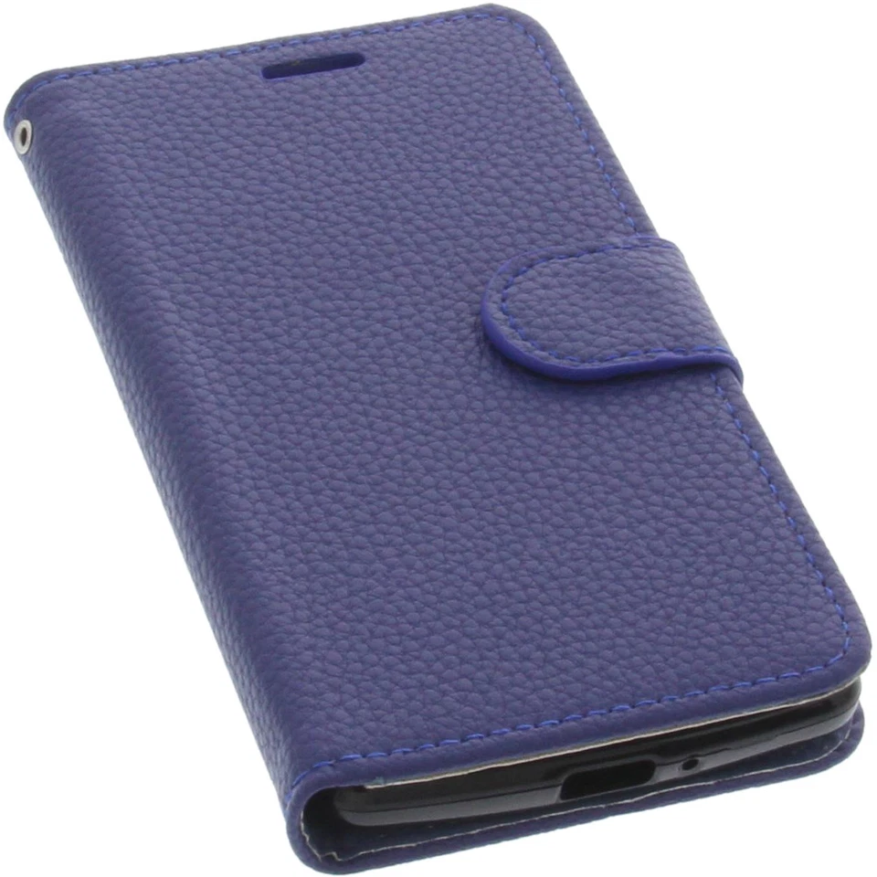 Tasche für TP-Link Neffos C5 Book-Style Schutz Hülle Handytasche Buch Blau - Bild 2 von 4