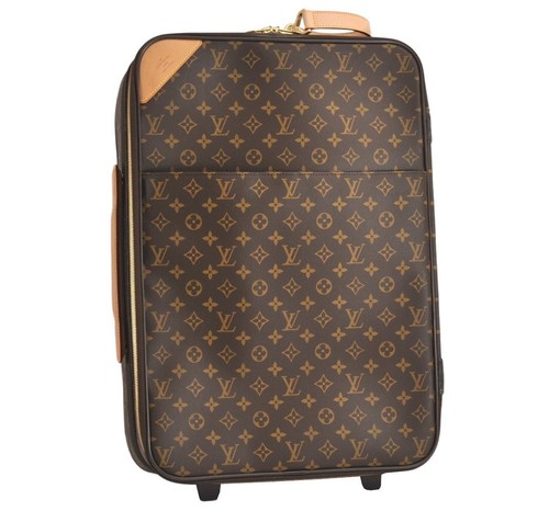 Authentic Louis Vuitton Monogram Pegase 55 Travel Suitcase M23294 LV Junk 4627M