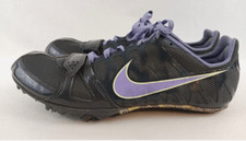 NIKE Women's Gray/Purple 456811-053 Zoom Rival S Spikes Sprint Shoes Size 11