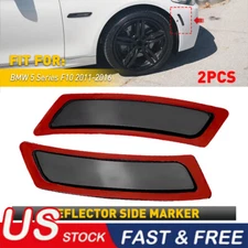 For F10 2011-2016 BMW 5 Series Side Marker Light Front Bumper Reflectors