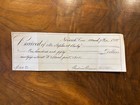 1908, Norwich Connecticut Superior Court Judge Gardiner Greene signed receipt! — photo 1