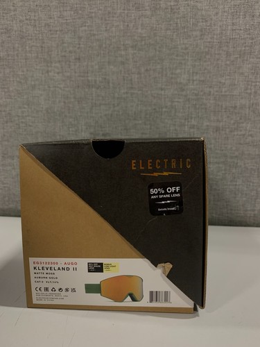 Electric Kleveland II Matte Moss Auburn Gold Magnetic Snow Goggles + Extra Lens - Picture 2 of 2