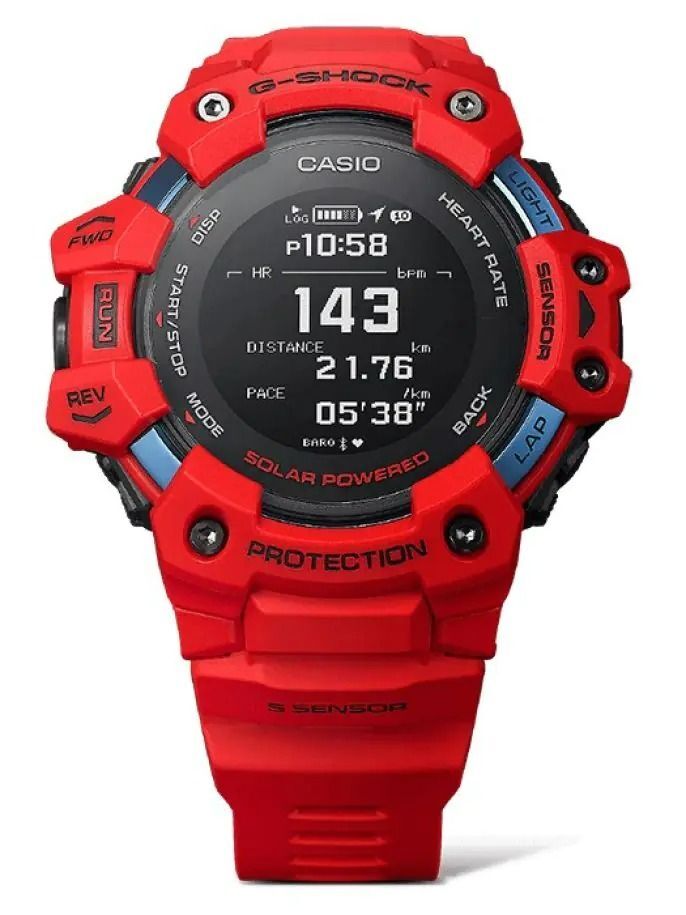 CASIO G-SHOCK GBD-H1000-4A G-SQUAD SERIES RED/BLACK GBDH1000 CASIO G-SHOCK GBD-H1000-4A G-SQUAD SERIES RED/BLACK GBDH1000