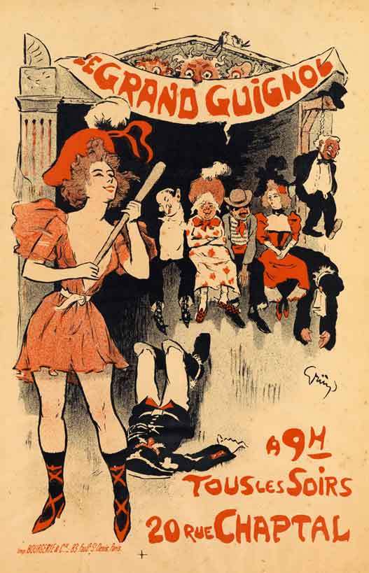 Theatre Du Grand Guignol 1897 Vintage Theater Advertising Canvas