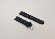 Uhrenarmband Graf Echtleder „Racing“ 20 mm Dunkelblau, Made in Germany 🏎️ 🏁