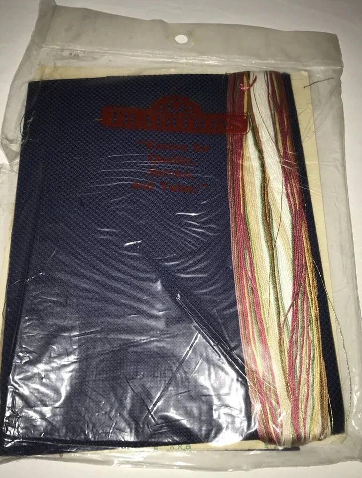 New Vintage Cross Stitch Christmas Stocking Kit Elegant Angels 9x15 Tradition - Image 2 of 3