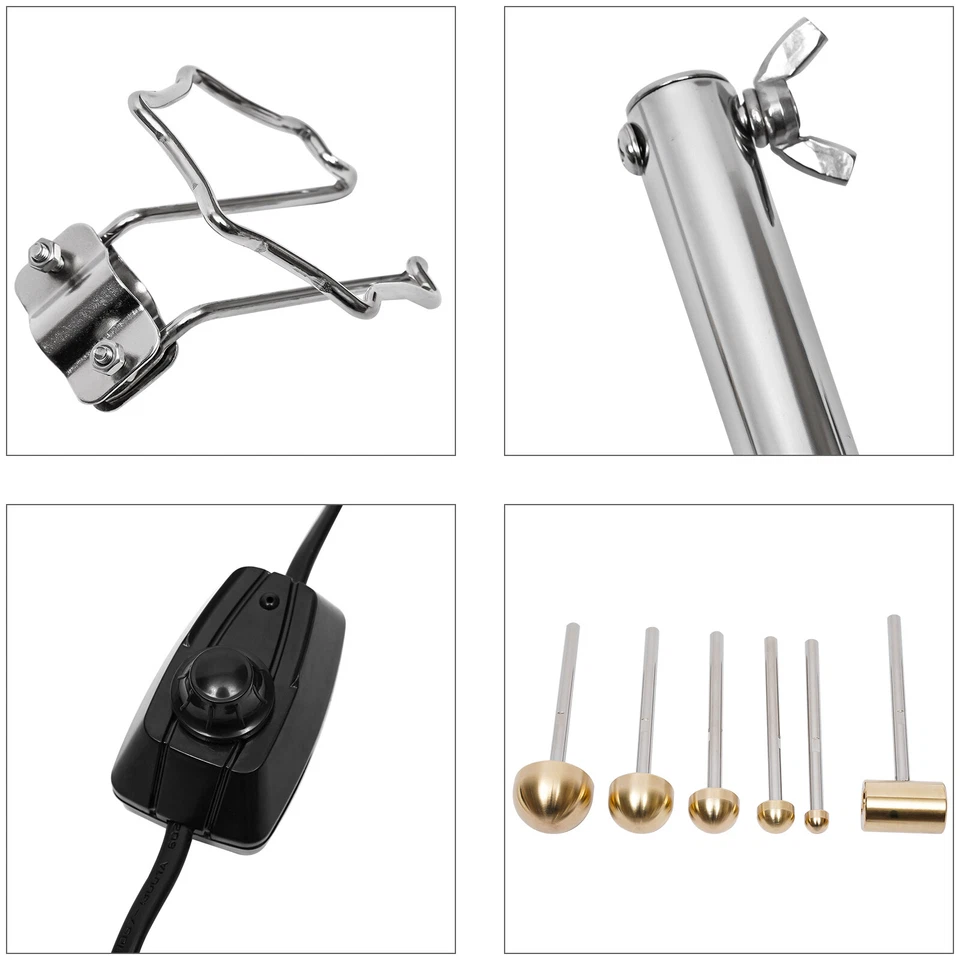 Máquina de planchar flores artificiales de tela eléctrica juego de herramientas de 17 cabezales Foto 3 de 4