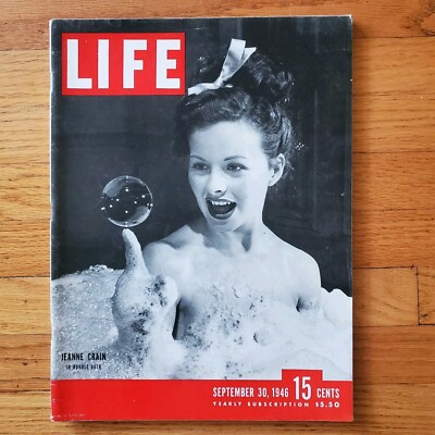 Life Magazine Joe Louis Surprise Boxing Champ Bubble Bath Iowa September 30 1946