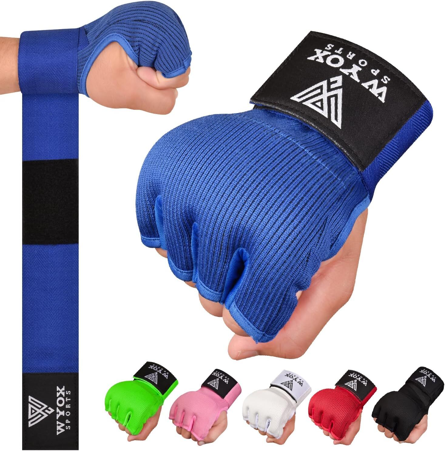 WYOX Boxing Hand Wraps Gel Knuckle Padded Inner Elastic Quick