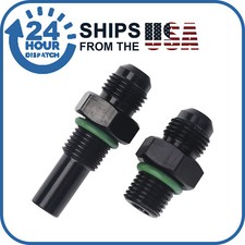 -6AN-1/4NPS MALE Transmission Oil Cooler Adapter Fittings For GM 4L80E 80E 2Pcs