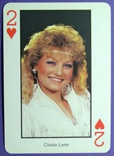1 x playing card Country Music * Cissie Lynn * 2 of Hearts