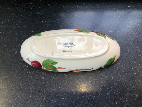 FRANCISCAN APPLE ELONGATED OVAL APPETIZER SERVING PLATE 10-1/4" X 4-1/2" Cali - Picture 2 of 4