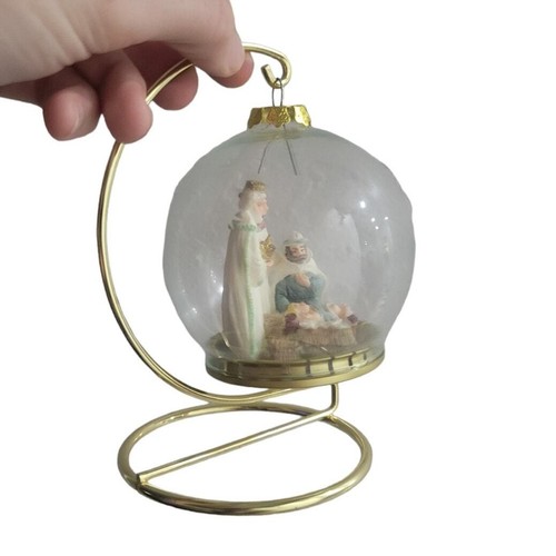 Vintage 1994 House of LLoyd hängende Drei Könige Krippe Ornament mit Ständer - Bild 4 von 10