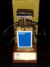 VINTAGE VERY RARE ARGENTINA ESSO GASOLINE PUMP OIL COMPANY EXXON BRONZE SOUVENIR