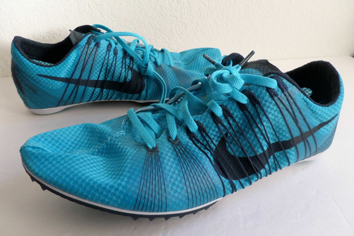 New Men's Nike Zoom Victory 2 Spikes Shoes sz 14 Gamma Blue Navy