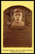 Eppa Rixey Gold Hall of Fame Plaque Postcard 