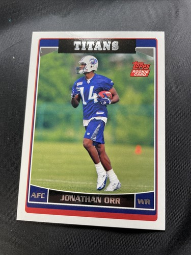 Jonathan Orr Titans ROOKIE Topps Football Factory Bonus Trading Card #1 Of 5 - Picture 2 of 4