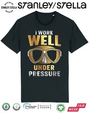 Herren Tauchen T-Shirt Ich arbeite gut unter ...