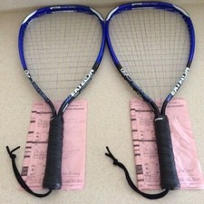 PRINCE RACKETBALL SET LOT  2 RACKETS  2 GOOGLES  1 BALL 