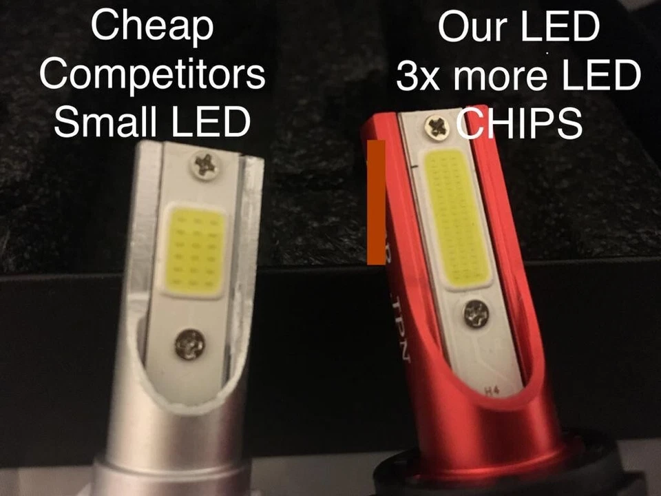 12000K 12K LED Headlight Kit Hb3 9005 Light Bulbs - Hid Super Purple - Image 3 of 4