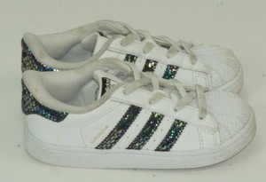 Adidas Superstar Serpent Blanc Multi Td Bebe Sz 9k B Ebay