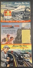  3 Gilbert Toys American Flyer Trains 1950'S Catalogs