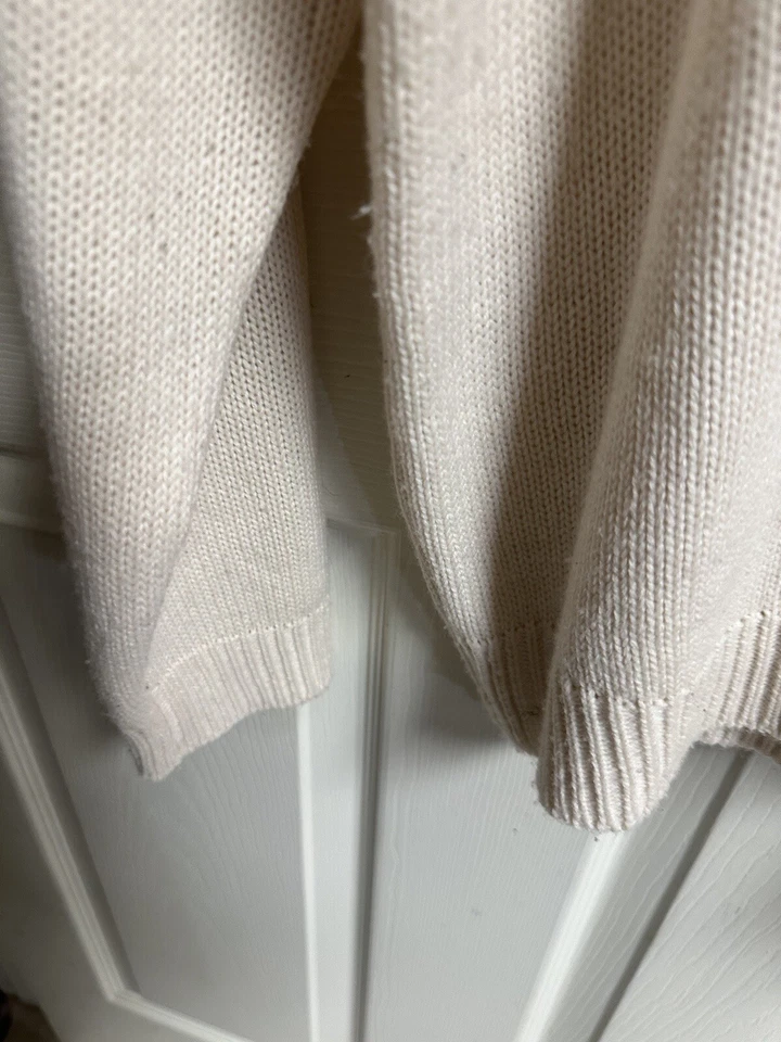 Vtg Dio Moda Mens Med Off White Urban Hip Hop Sweater New York 90s Acrylic - Image 3 of 4