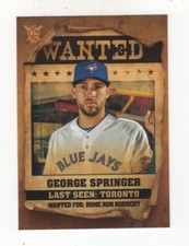 2021 TOPPS BIG LEAGUE BASEBALL WANTED GEORGE SPRINGER TORONTO BLUE JAYS