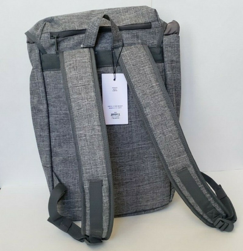 Herschel Supply Company | Iona Backpack Raven Crosshatch Grey & Black Red Inside Herschel Pop Quiz Backpack - Raven Crosshatch – Albee Baby main image 4