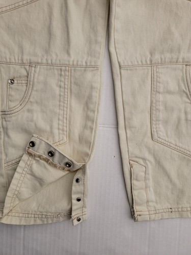 Pantalones de mezclilla cargo Maniere De Voir para mujer 2 prendas elásticas ajustadas al tobillo - Imagen 4 de 11