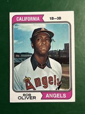 1974 Topps #243 EXC Bob Oliver California Angels