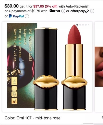 Pat McGrath Labs Lipstick MATTETRANCE 107 OMI .14oz/4G FULL SZ; SEALED BOX $39 - Picture 12 of 13