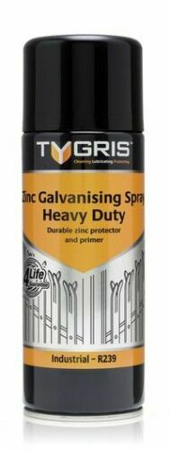 Tygris R239 Zinc Galvanising Spray - Heavy Duty. 400ml Aerosol