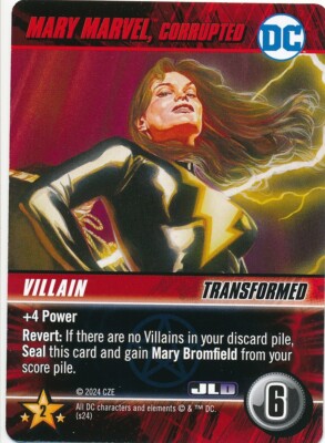 MARY MARVEL CORRUPTED DC Comics Deck Building Game card JUSTICE LEAGUE DARK