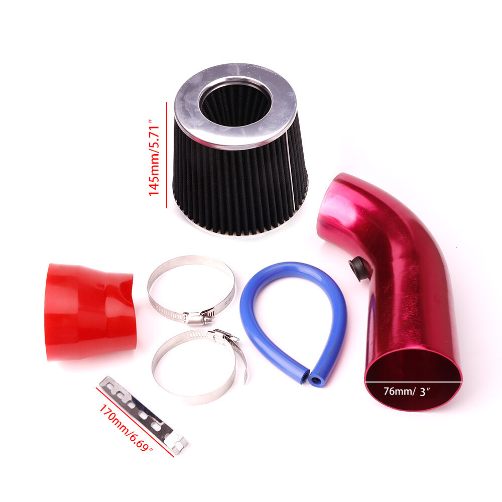 Pmas Air Intake Cold Air Intake Pipe 76mm 3 Inch Turbo Filter Air Filter Induction Flow Hose Pipe Kit Universal Car At Best Price In New Delhi 2.5pm Filter - Foto 2