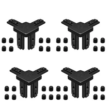 8PC 3030 3-Way Corner Bracket - Hidden T-Slot Connector for Aluminum Extrusion