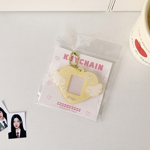 1 Inch Photocard Holder Love Wings Bag Pendant achats Creative Keychains