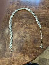 Vintage Womens Belt Faux Pearl