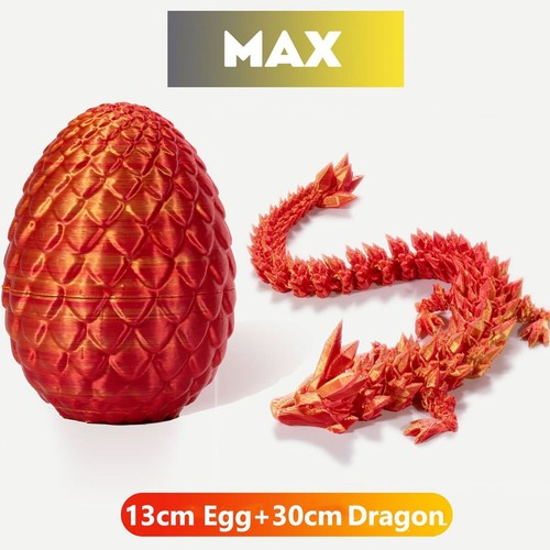 3D Printed Dragon Eggs with Dragon Inside,Articulated Dragon Gifts,Fidget Toys - Zdjęcie 16 z 28