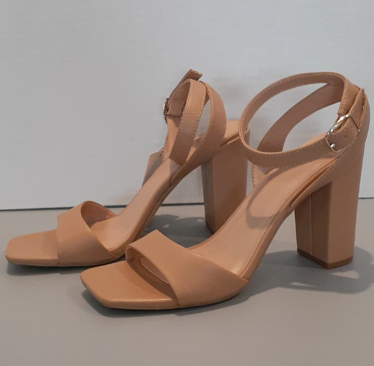 Tan 2 top inch heels