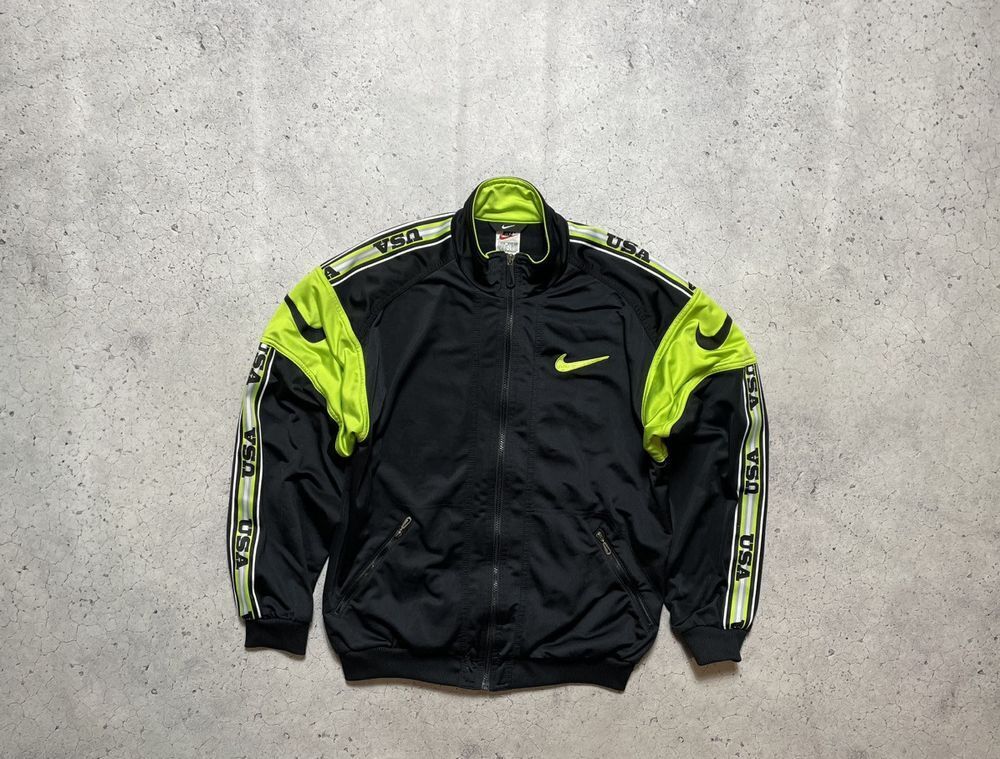 Vintage 90s Tracksuit Nike USA Big Swoosh Jacket And Pants Vintage 90s Tracksuit Nike USA Big Swoosh Jacket And Pants