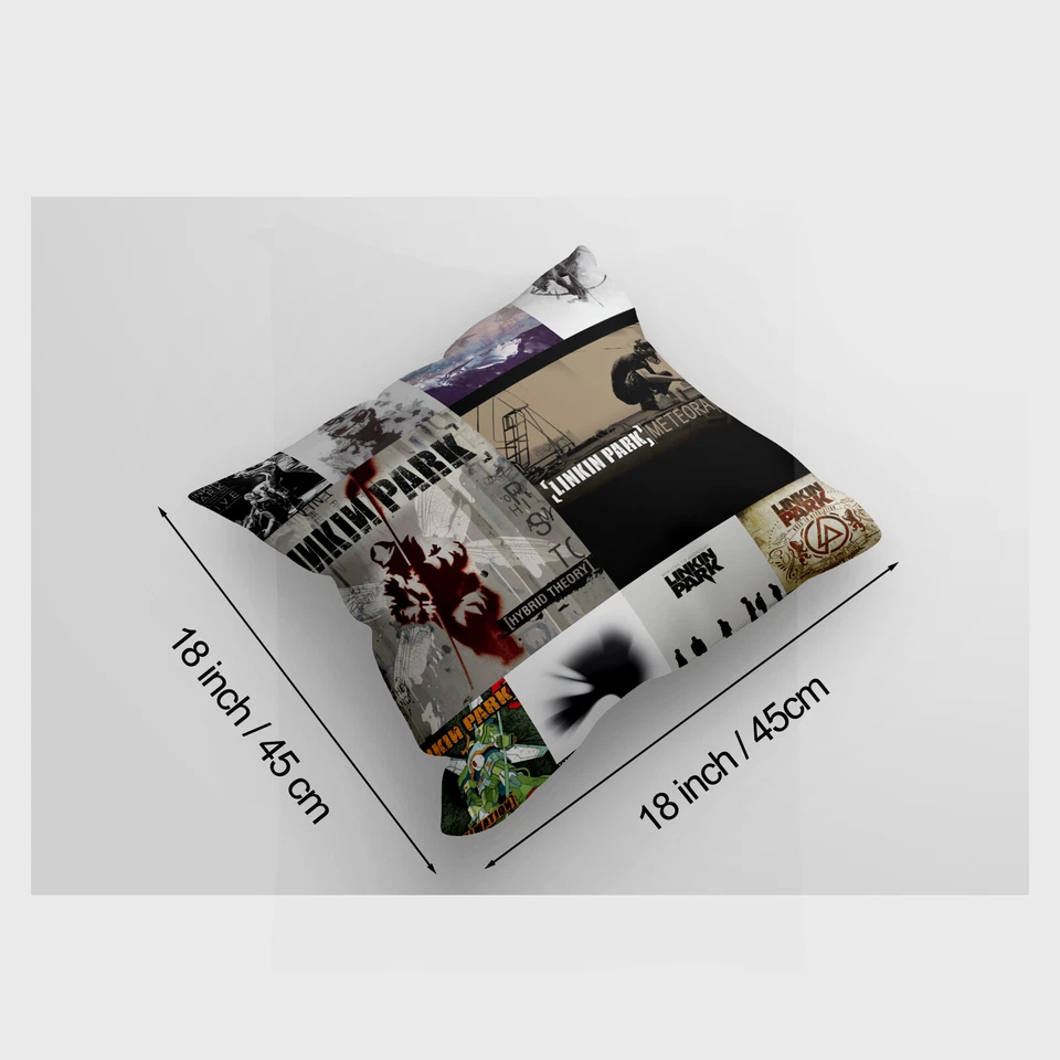 Throw Blanket and Pillowcase Set of 2，Linkin Park Bed Couch Decor Gifts - Image 3 of 4