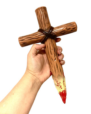 Vampirjäger Pfahlkreuz Waffe Halloween Requisite Dracula Van Helsing Fake