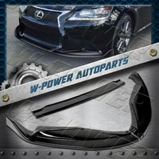 Painted Black For 2013-2015 Lexus GS350 GS450h F-Sport Front Bumper Spoiler Lip