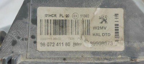 9807241180 scheinwerfer rechts für PEUGEOT 508 SW 2.0 HDI 182 FAP san4p179191 - Bild 6 von 8