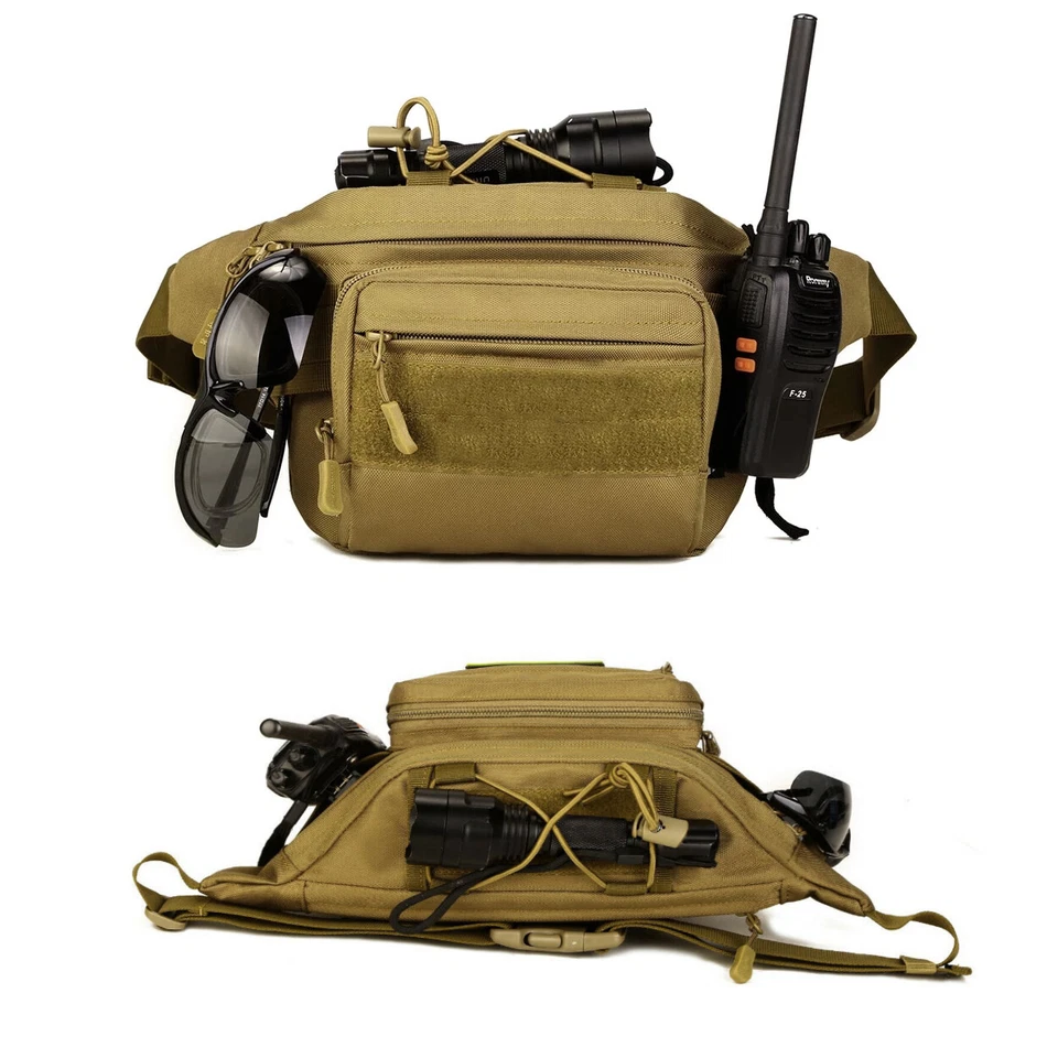 XXL Trekking Gürteltasche Militär Molle Hüfttasche Bauchtasche Big Army Hip Bag - Bild 4 von 4