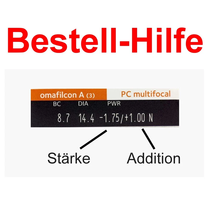 Proclear Multifocal 6er-Pack (-Werte) viele Stärken und Additionen - Bild 3 von 4