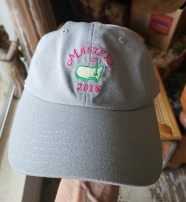 Masters Golf Womens 2018  Pink Hat Green Embroidery American Needle Adjustable Masters Golf Womens 2018 Pink Hat Green Embroidery American  main image 3