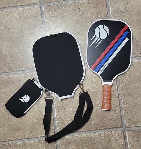 PICKLEBALL SET 2-Paddles/Rackets W/ Cover & Accessory Bag 4 Pack Pickle Balls - Picture 3 of 9