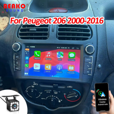 Autoradio Android 13 Per Peugeot 206/C2 - 7 Pollici, CarPlay Wireless, GPS, Retro Camera - Foto 5